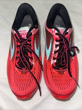 Brooks Ghost 10 Women’s Running Shoes Size 7.5 Pink Coral Blue